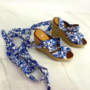 H&M canvas wedges